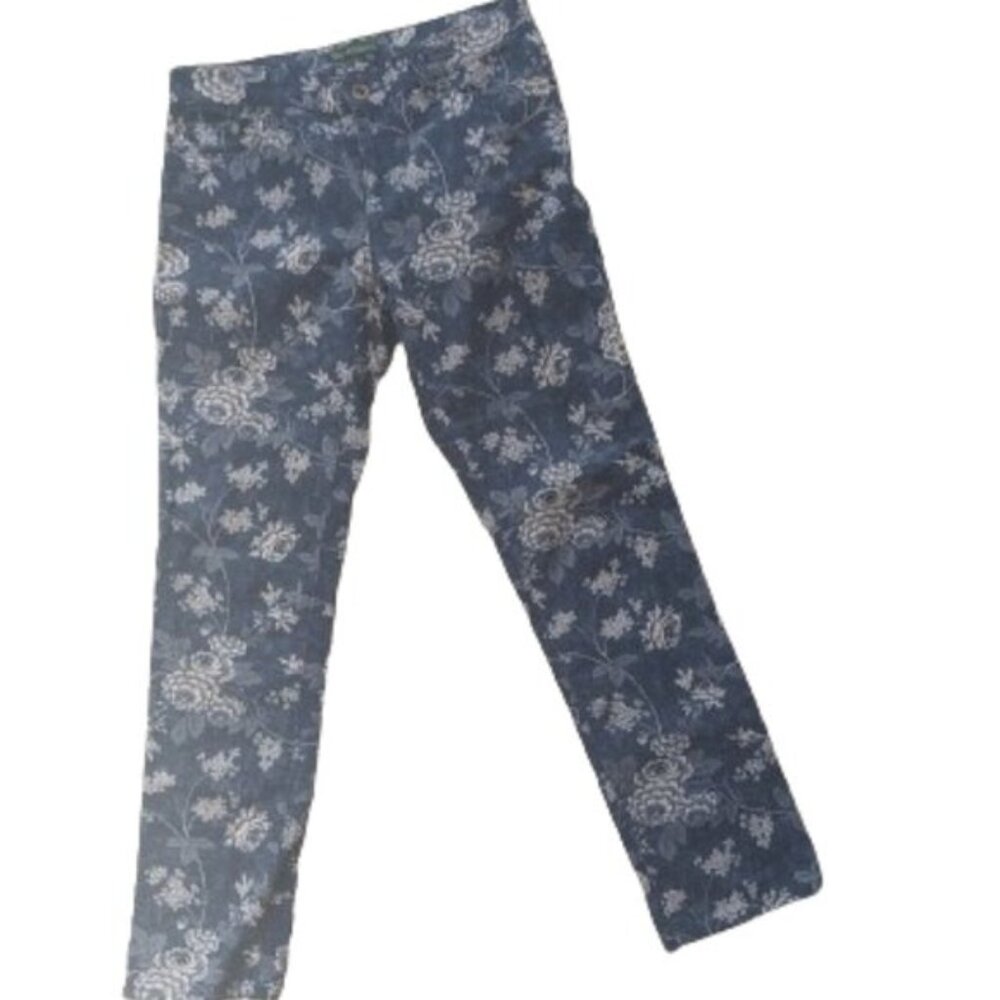HOST PICK !!! RALPH LAUREN Floral Printed Jeans Size 4